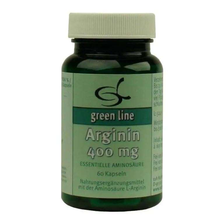 Online Green line Nutritheke Arginin 400 mg Kapseln, 60 St