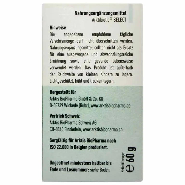 Discount Arktis Arktibiotic select Pulver, 60 g