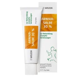 Weleda Arnika-Salbe 30% zur Behandlung stumpfer Verletzungen, 70 g