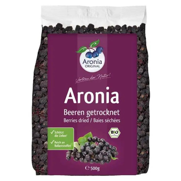 Clearance Aroniabeeren getrocknet Bio FH, 500 g Spezialitäten
