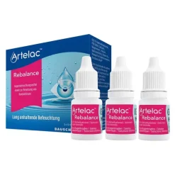 Hot ® Rebalance Augentropfen für gereizte trockene Augen, 3X10 ml Augentropfen Trockene Augen