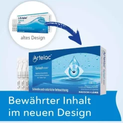 Hot ® Splash EDO® Augentropfen für trockene brennende Augen, 60X0.5 ml Augentropfen Trockene Augen