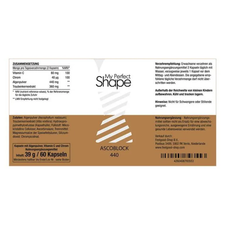 Best Feelgood Ascoblock 440 Kapseln, 60 St