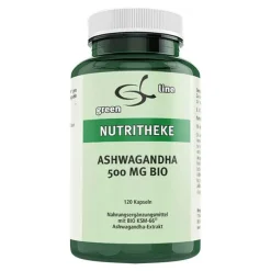 Hot Green line Nutritheke Ashwagandha 500 mg Bio Kapseln, 120 St