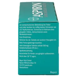 Aspirin 500 mg überzogene Tabletten, 40 St