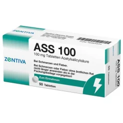 Online ASS 100 Tabletten, 50 St Mittel Gegen Fieber|Acetylsalicylsäure (Ass)