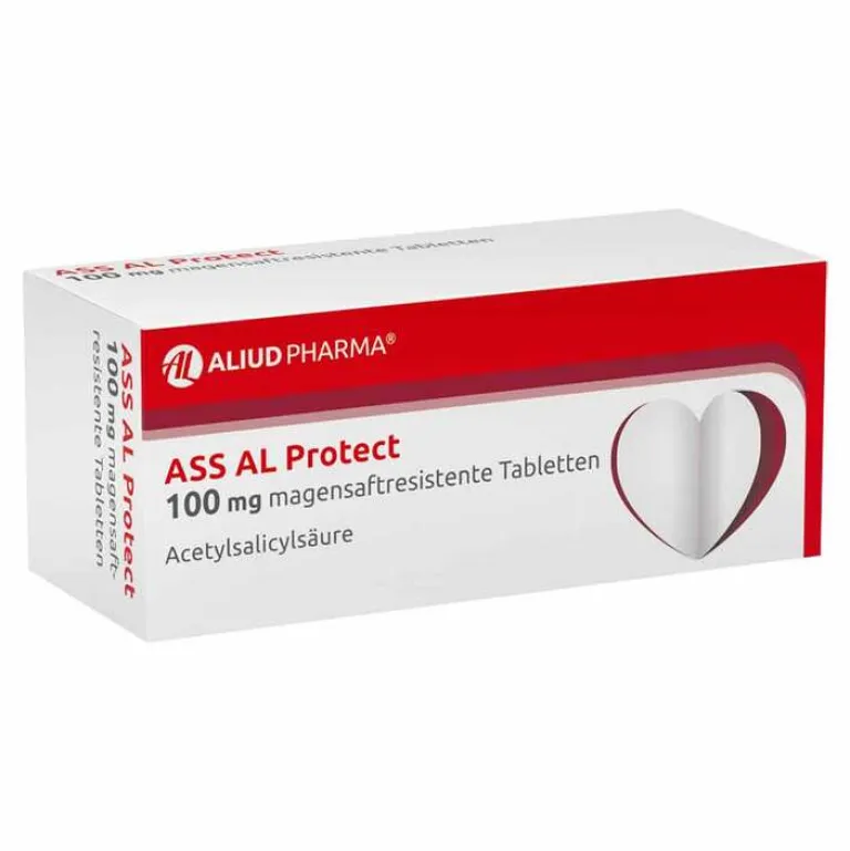 Outlet ASS AL Protect 100 mg magensaftresistente Tabletten, 100 St Blutverdünner Medikamente|Acetylsalicylsäure (Ass)