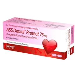 ASS ® Protect 75 mg magensaftresistent Tabletten, 50 St Blutverdünner Medikamente|Acetylsalicylsäure (Ass)