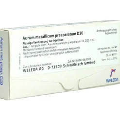 Sale Aurum metallicum Präparat D 20 Ampullen, 8 St Herz, Kreislauf & Venen