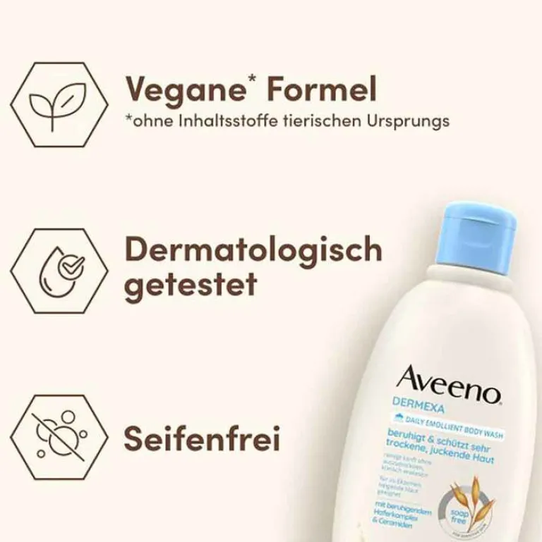 Sale Aveeno baby Dermexa Emollientien Duschcreme, 250 ml