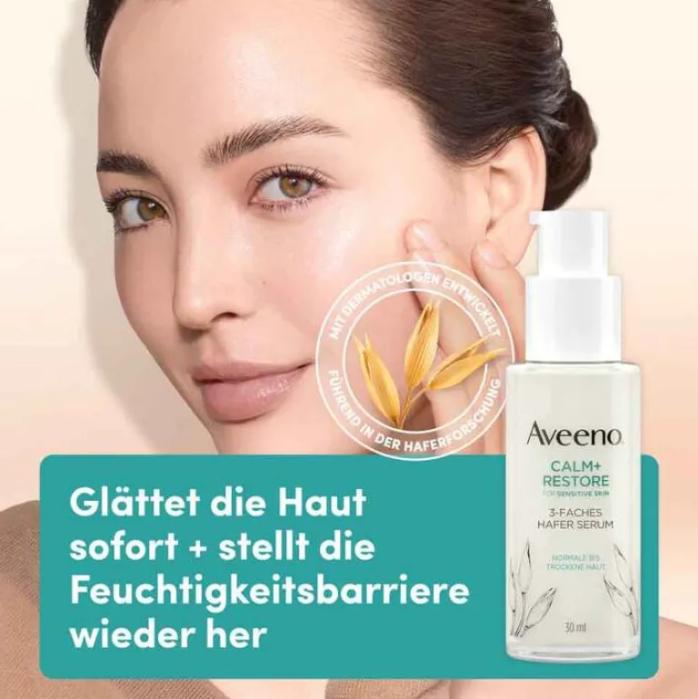 Hot Calm + Restore 3-faches Hafer Serum, 30 ml Serum & Kur|Empfindliche Haut