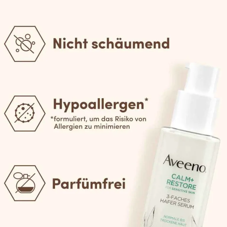 Hot Calm + Restore 3-faches Hafer Serum, 30 ml Serum & Kur|Empfindliche Haut