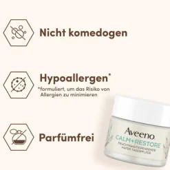 Aveeno Calm + Restore Hafer Tagespflege Creme, 50 ml