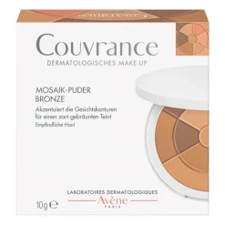 Hot Avene Couvrance Mosaik-Puder bronze mit Schwämmchen, 10 g
