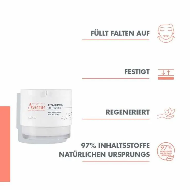 Avene Hyaluron Activ B3 Multi-Intensive Nachtcreme, 40 ml