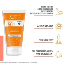 New Sonnencreme SPF 50 + , 50 ml Lsf 50+|Gesicht