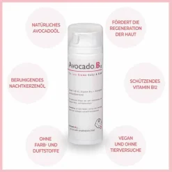 Avocado B12 Die rosa Creme Baby & Kind, 140 ml