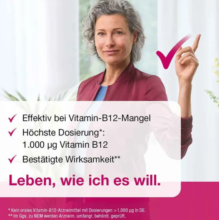 Ankermann B12 1000 µg Vitamin B12 Tabletten hochdosiert, 100 St
