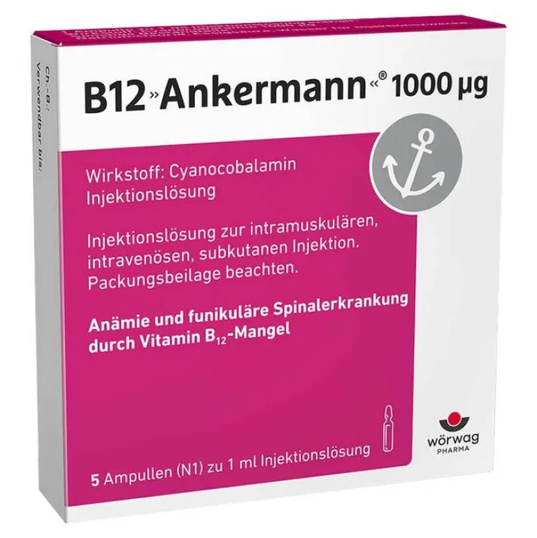 Hot Ankermann B12 ® 1000 µg Vitamin B12 Injekt, 5X1 ml