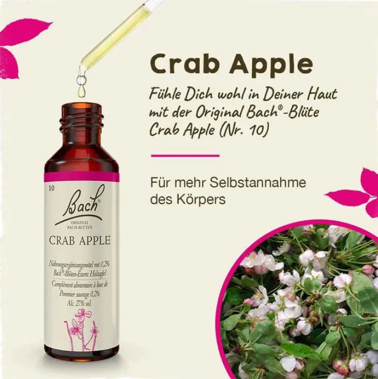 Outlet Bachblüten Nr. 10 Crab Apple Tropfen, 20 ml Bachblütentropfen