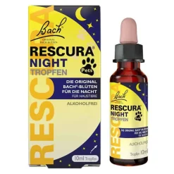 Hot Bachblüten Original Night Pets Tropfen alkoholfrei , 10 ml Bachblütentropfen|Bachblüten Für Tiere