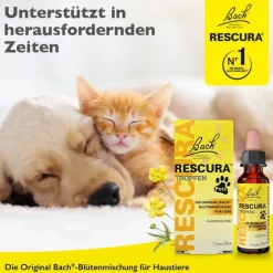 Hot Bachblüten Original Pets Tropfen alkoholfrei vet. (für Tiere), 10 ml Beruhigungsmittel Katze|Beruhigungsmittel Hund