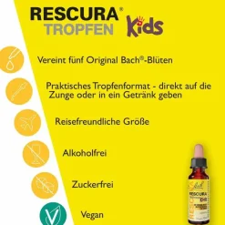 Hot Bachblüten Original Kids Tropfen alkoholfrei, 10 ml Kinder Bachblüten Für Kinder
