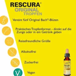 Clearance Rescura Bachblüten Original Tropfen alkoholfrei, 20 ml