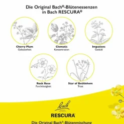 Clearance Rescura Bachblüten Original Tropfen mit Alkohol, 10 ml