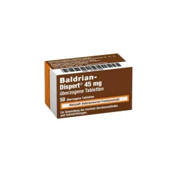 Hot Baldrian Dispert 45 mg überzogene Tabletten, 50 St Baldrian|Beruhigungsmittel