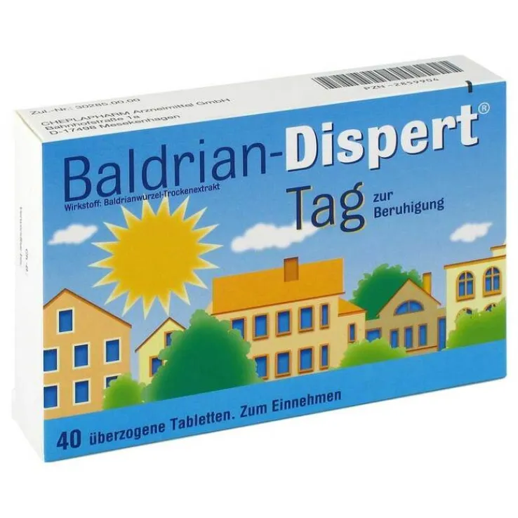 Baldrian Dispert Tag überzogene Tabletten, 40 St
