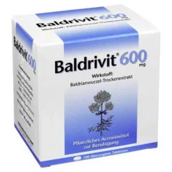 Hot 600 mg überzogene Tabletten, 100 St Baldrian|Beruhigungsmittel
