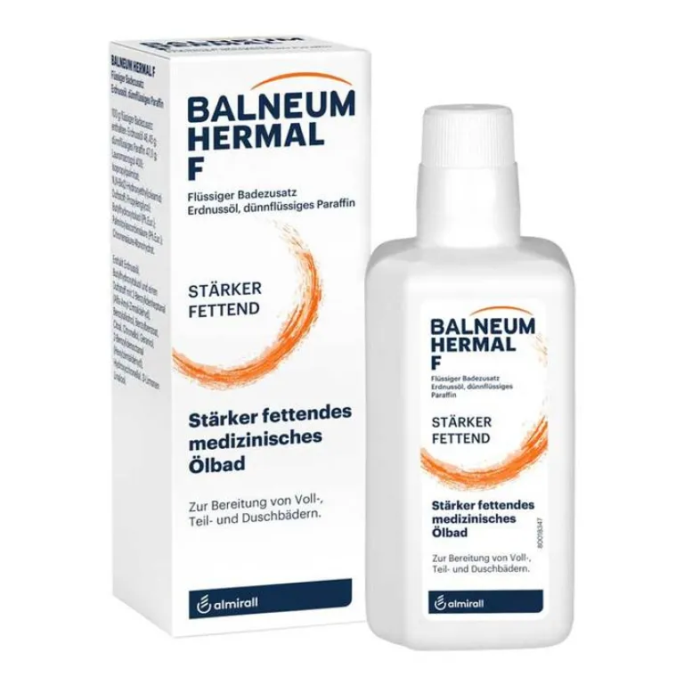 HERMAL F Flüssiger Badezusatz, 200 ml Trockene & Sensible Haut|Bäder