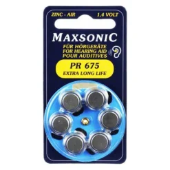Batterien für Hörgeräte Maxsonic PR675, 6 St