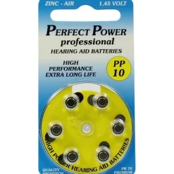 Discount Batterien für Hörgeräte Power PP 10, 6 St Batterien