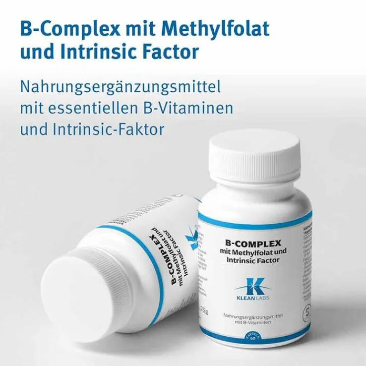 B-Complex mit Methylfolat und Intrinsic Factor Kap, 60 St