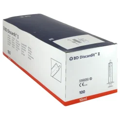 Outlet BD Discardit II Spritze, 100X10 ml