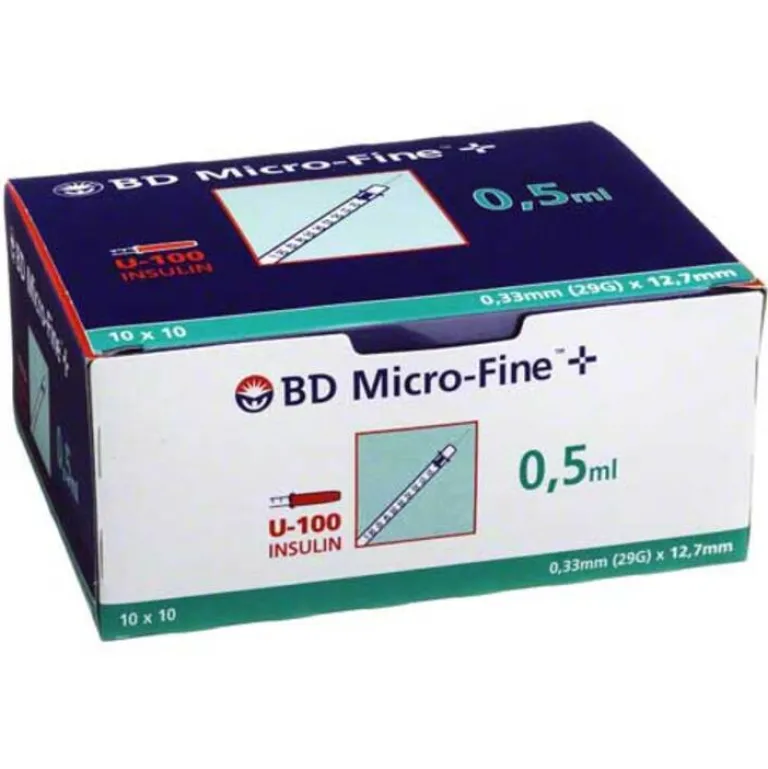 Best Micro-Fine + U 100 Ins.Spr. 12,7 mm, 100X0.5 ml Zubehör