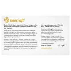 Outlet Beecraft Gelee Royale Kapseln mit Manuka-Honig, 60 St Gelee Royal