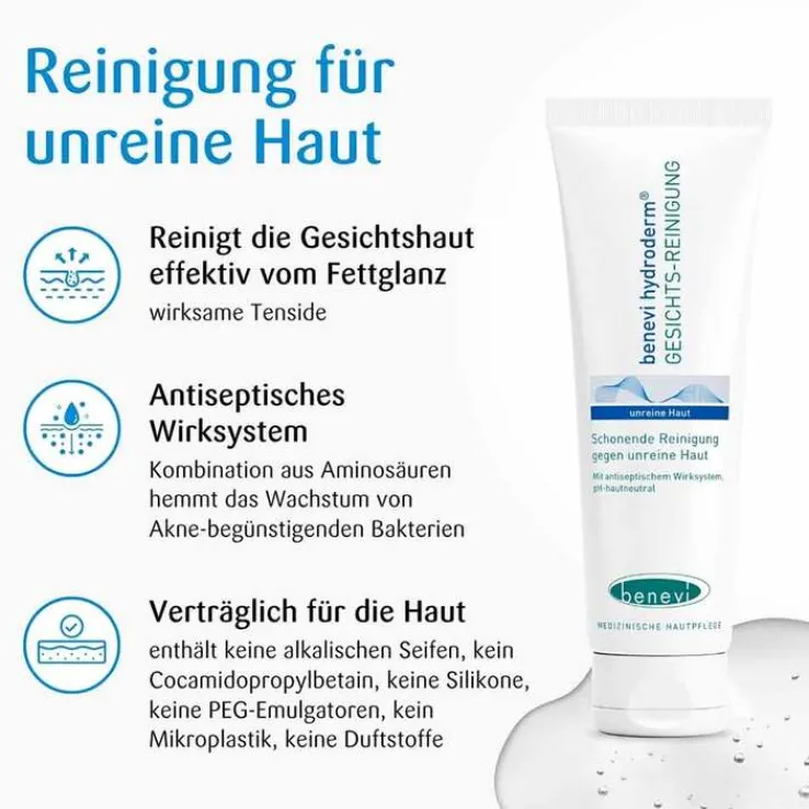 Benevi Hydroderm Gesichts Reinigung, 125 ml