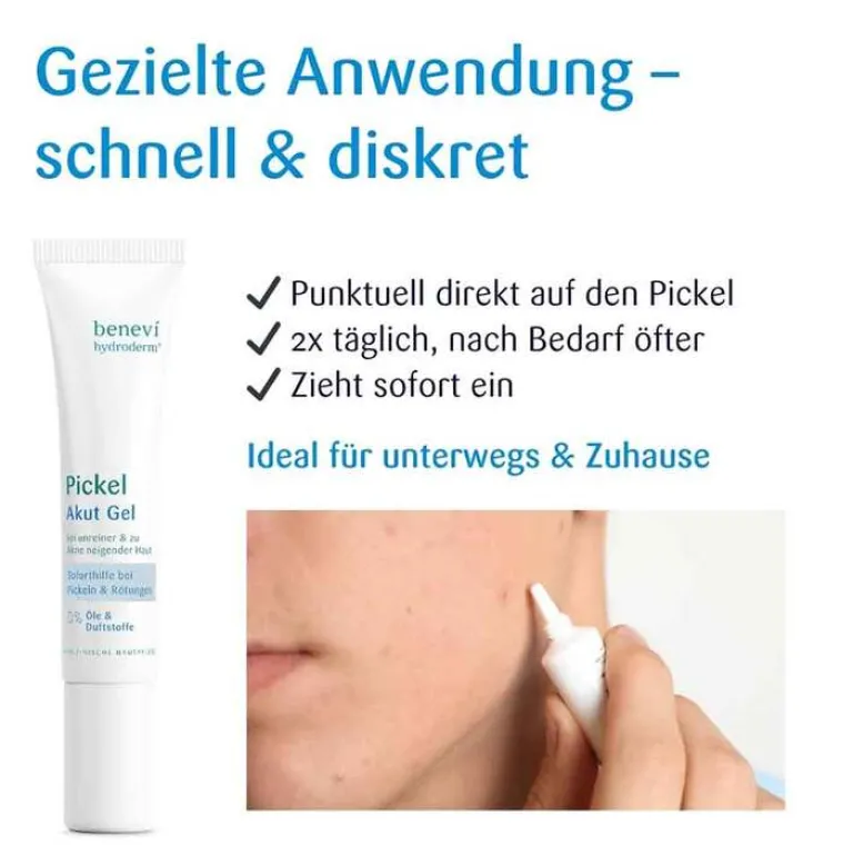 Sale Hydroderm Pickel Akut Gel, 15 ml Unreine Haut|Sonstige Gesichtspflegeprodukte