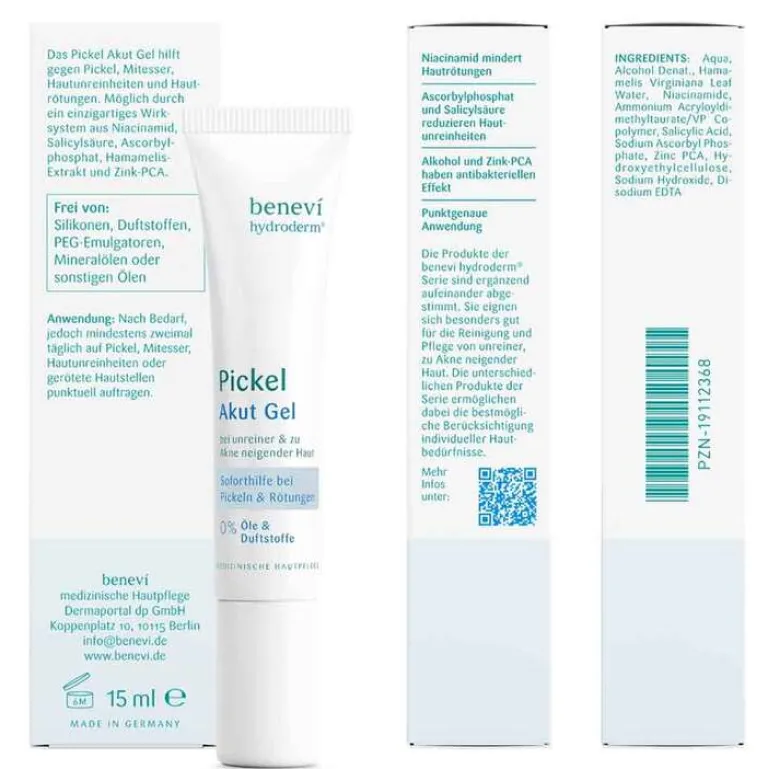 Sale Hydroderm Pickel Akut Gel, 15 ml Unreine Haut|Sonstige Gesichtspflegeprodukte