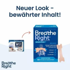 Besser Atmen Breathe Right® Nasenpflaster normal beige, 30 St