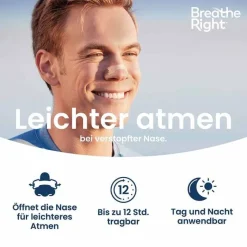 Clearance Breathe Right Nasenpflaster normal transparent , 30 St Nasenpflaster|Schnupfen & Nasennebenhöhlen