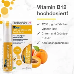 Hot BetterYou Boost Vitamin B12 Direkt-Spray, 25 ml