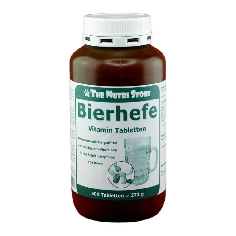 Discount The Nutri Store Bierhefe 500 mg Vitamin Tabletten, 500 St