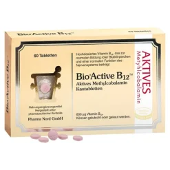 Online Bio Active B12 Kautabletten, 60 St Vitamin B12 (Cobalamin)