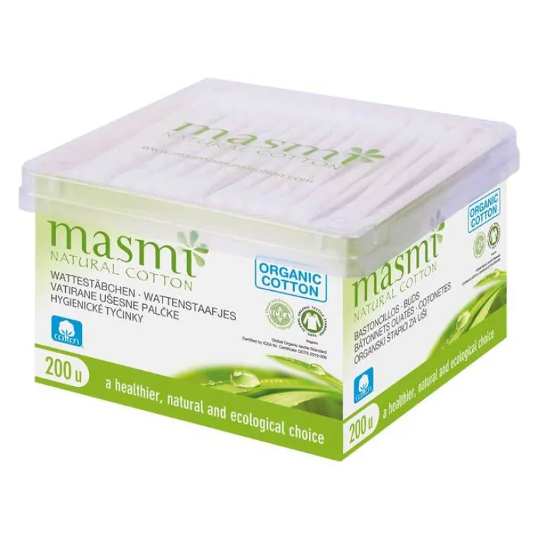 Online Masmi Bio Kosmetikstäbchen 100% Bio Baumwolle , 200 St