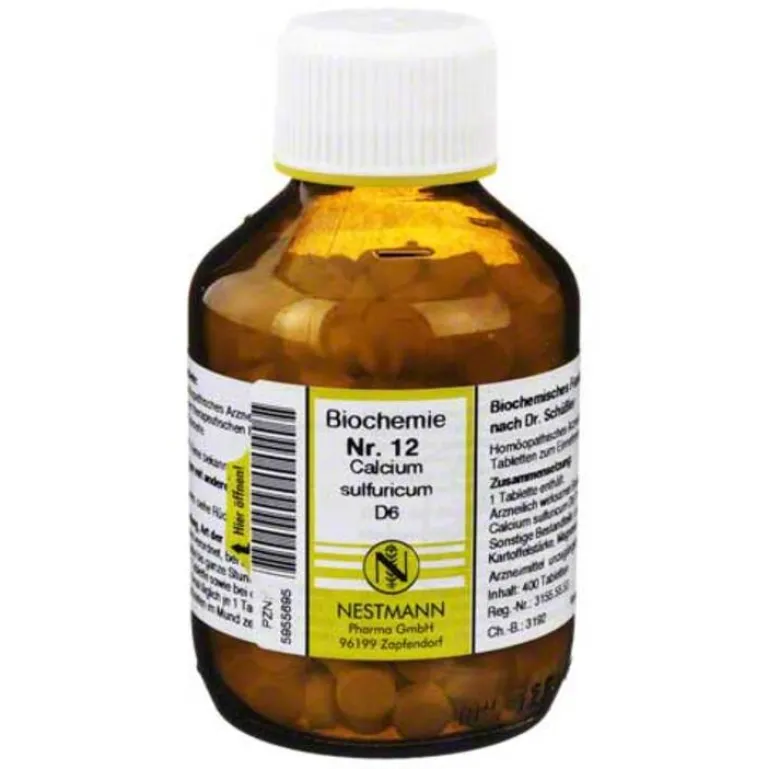 Online Biochemie 12 Calcium sulfuricum D 6 Tabletten, 400 St D 6
