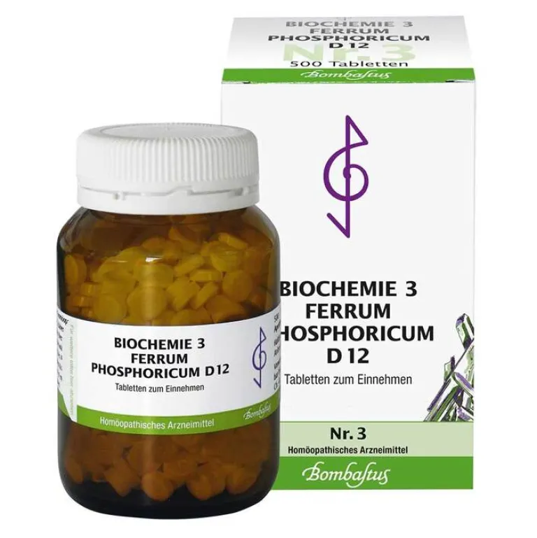 Discount Biochemie 3 Ferrum phosphoricum D 12 Tabletten, 500 St Salze 1-12|D 12